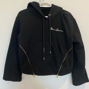 Versace Black Hooded Sweatshirt Size IT 40